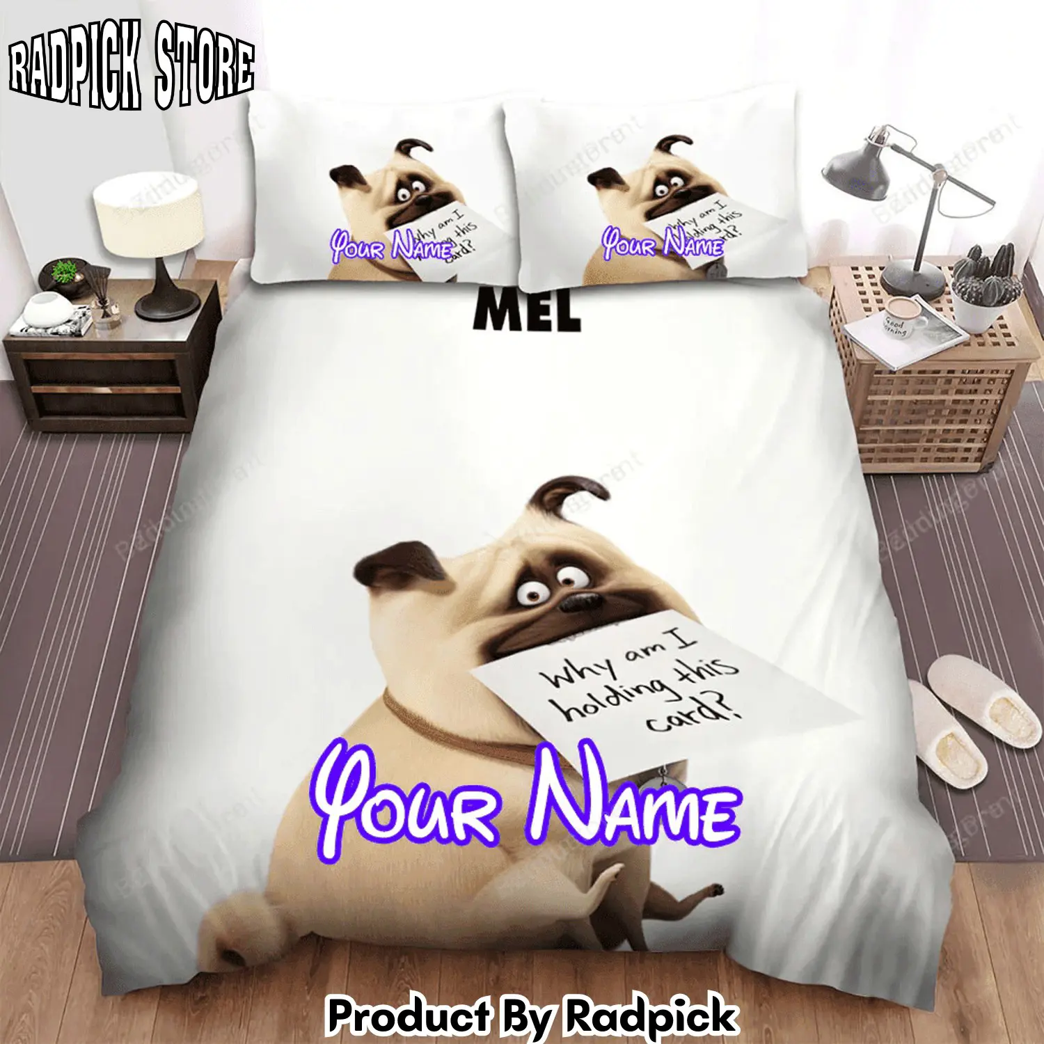 Radpick the secret life of pets 2 28201929 mel poster bed sheets duvet cover personalized name bedding sets rp327951